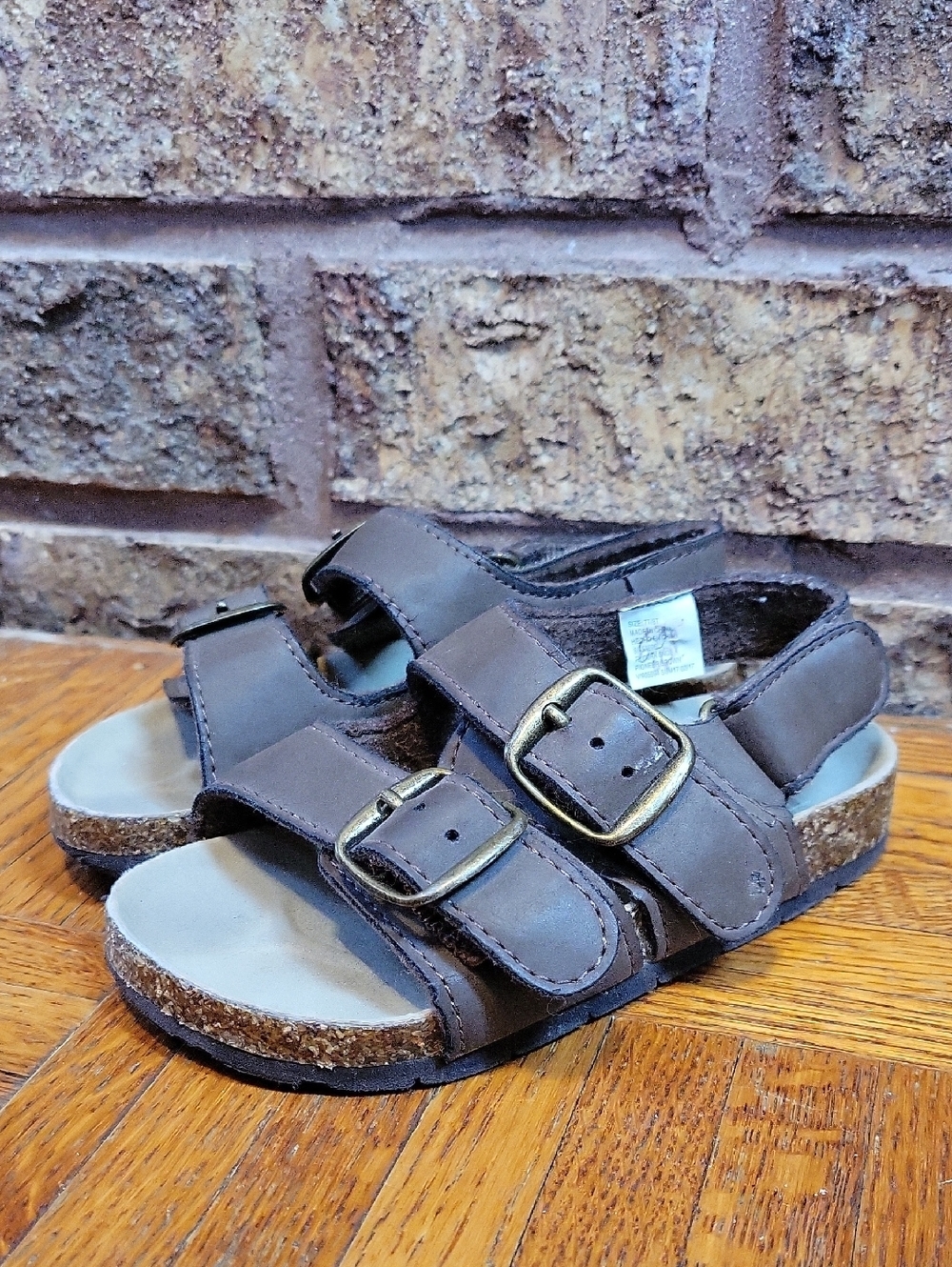 Gap Kids Brown Double-Buckle Sandals Size 7T/8T